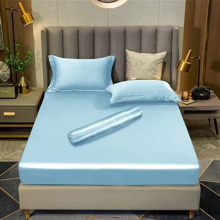 Koala HomeBed sheet Set Satin Silk Fitted/Anti-Wrinkle Smooth For Hotel And Flat Single/Super Single/Queen/King Size