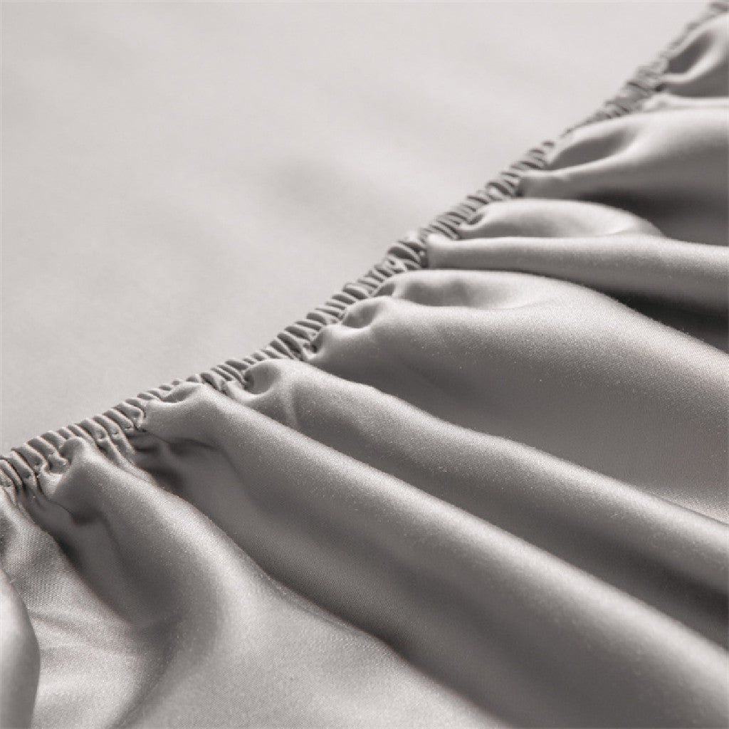 Koala HomeBed sheet Set Satin Silk Fitted/Anti-Wrinkle Smooth For Hotel And Flat Single/Super Single/Queen/King Size