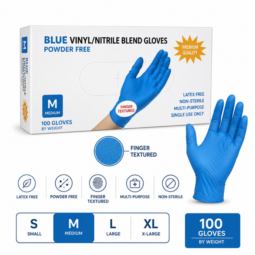 Koala Home Disposable Nitrile Gloves pvc Quality Powder-Free Waterproof and Oil-Resistant 100 Pce/Box