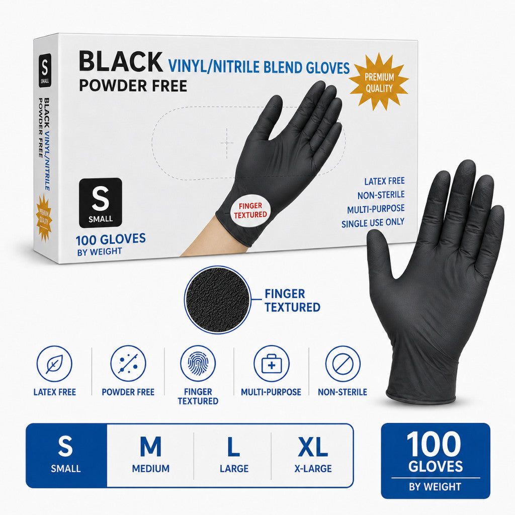 Koala Home Disposable Nitrile Gloves pvc Quality Powder-Free Waterproof and Oil-Resistant 100 Pce/Box