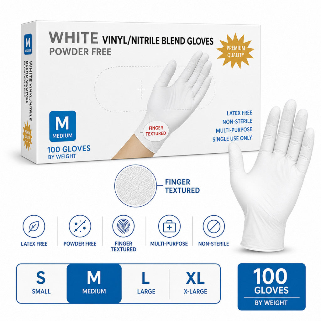 Koala Home Disposable Nitrile Gloves pvc Quality Powder-Free Waterproof and Oil-Resistant 100 Pce/Box