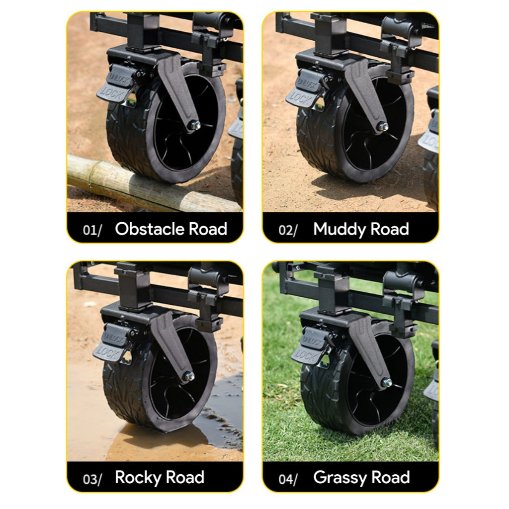 Koala Home Wagon Trolley Cart camping trolley Camping Shopping Cart 300L Outdoor Foldable Pet Camping Equipment Cart