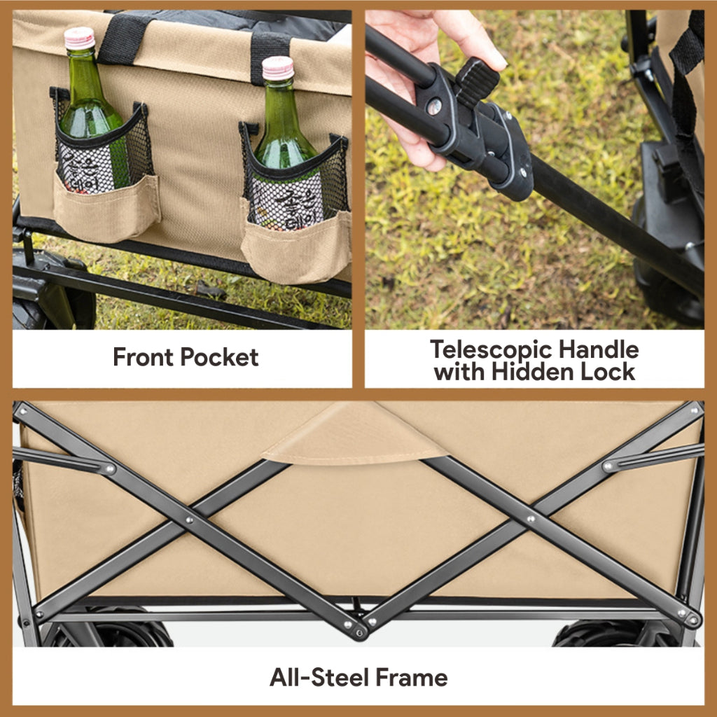 Koala Home Wagon Trolley Cart /camping trolley / Shopping Cart 300L /Outdoor Foldable Pet Cart/Camping Equipment Cart