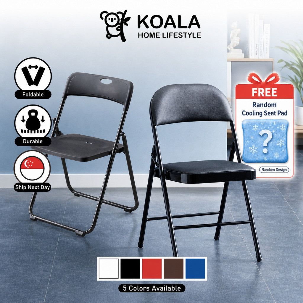 Koala Home Foldable Chair Waterproof Seat Portable Folding Chair