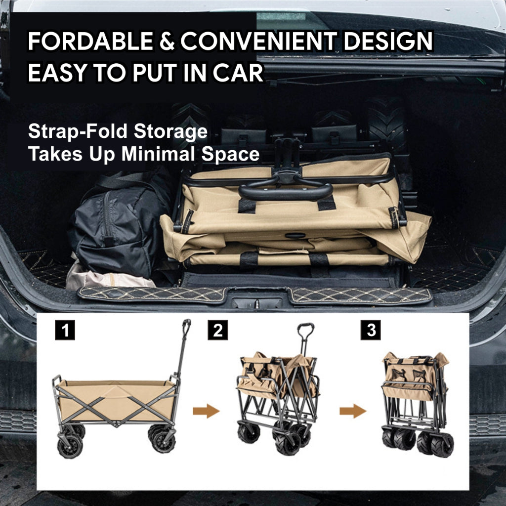 Koala Home Wagon Trolley Cart camping trolley Camping Shopping Cart 300L Outdoor Foldable Pet Camping Equipment Cart