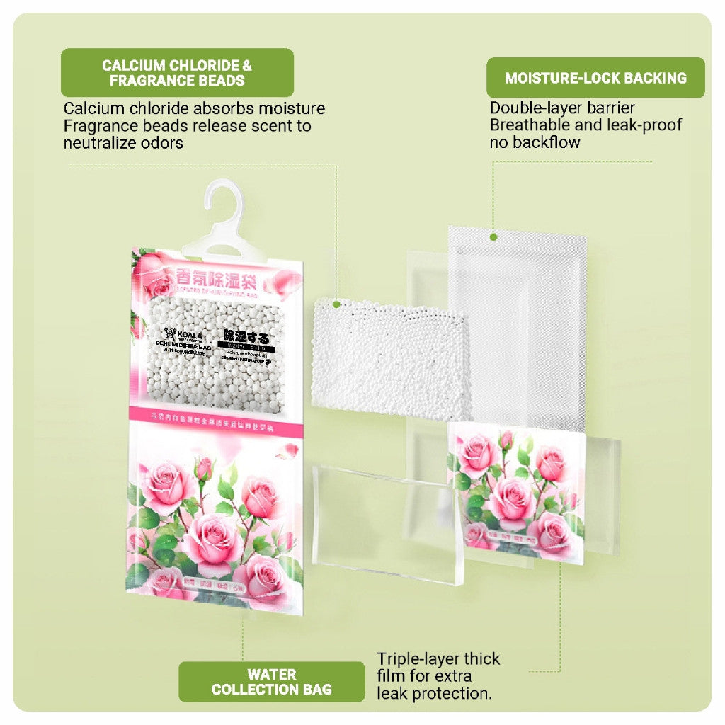 Koala Home Dehumidifier Bag Hanging Closet Drawer Pack Moisture Absorber Moisture Absorption Bag Absorb Humidity