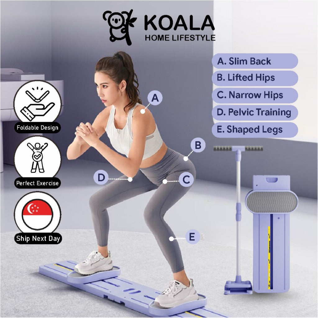 Koala Home Premium Portable Ski Machine Pilates Board Home Leg Exercise/Slimming Fitness