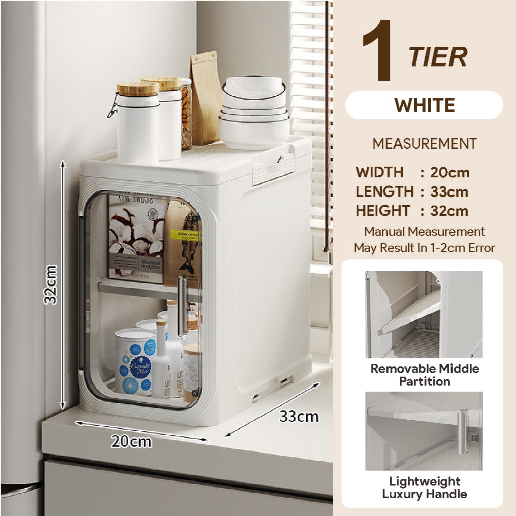 Koala Home  Slim Cabinet/kitchen cabinet / Plastic Storage Drawers / kitchen Organizer Shelf Rack
